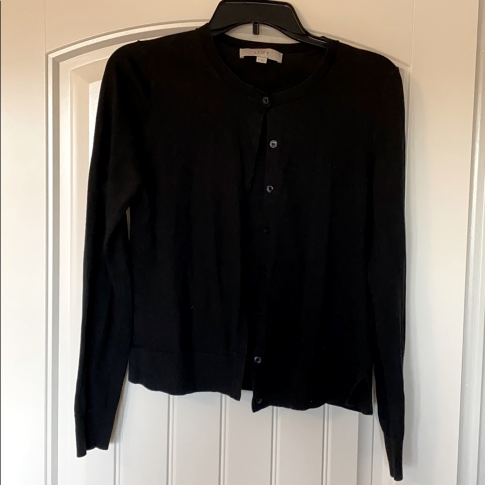 Black cotton cardigan